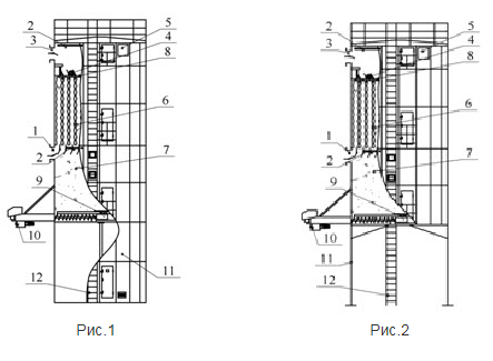 Фильтры рукавные с вибровстряхиванием и бункером – накопителем УВП-СЦ-14…24-ФРВ